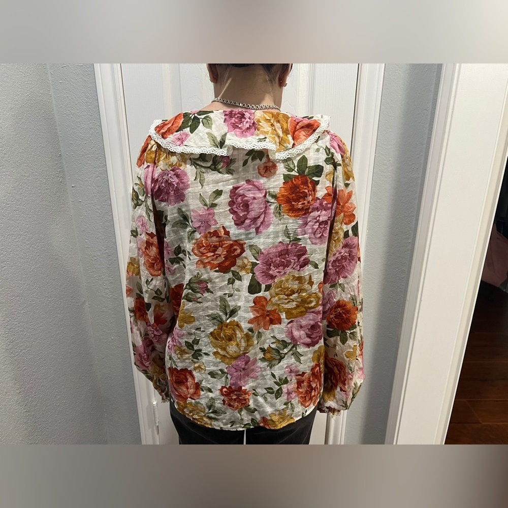 Show Me Your MuMu Fall Multicolor Floral Blouse - Picture 10 of 14